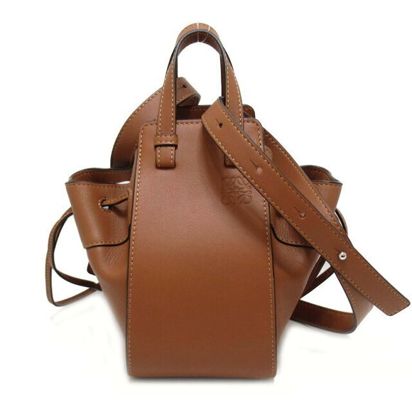 Loewe Handbags - LOEWE Hammock Shoulder Bag Leather Brown